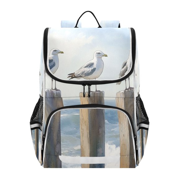 YAZAOO School Backpack Travel Bag Bookbags Bookbags Seagull Sentinels Pattern