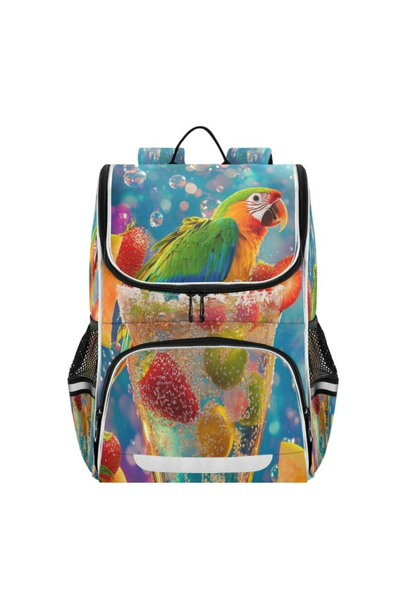 School Backpack Travel Bag Bookbags Bookbags Sparkling Summer Sips Pattern