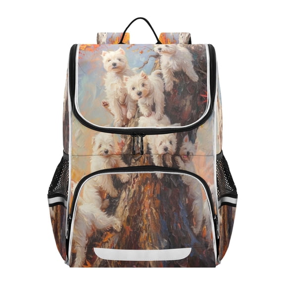 YAZAOO School Backpack Travel Bag Bookbags Bookbags Tree-climbing Cuties Pattern