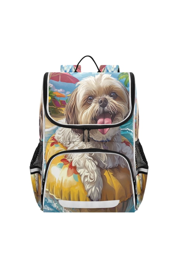 School Backpack Travel Bag Bookbags Bookbags Tropical Float Buddy Pattern