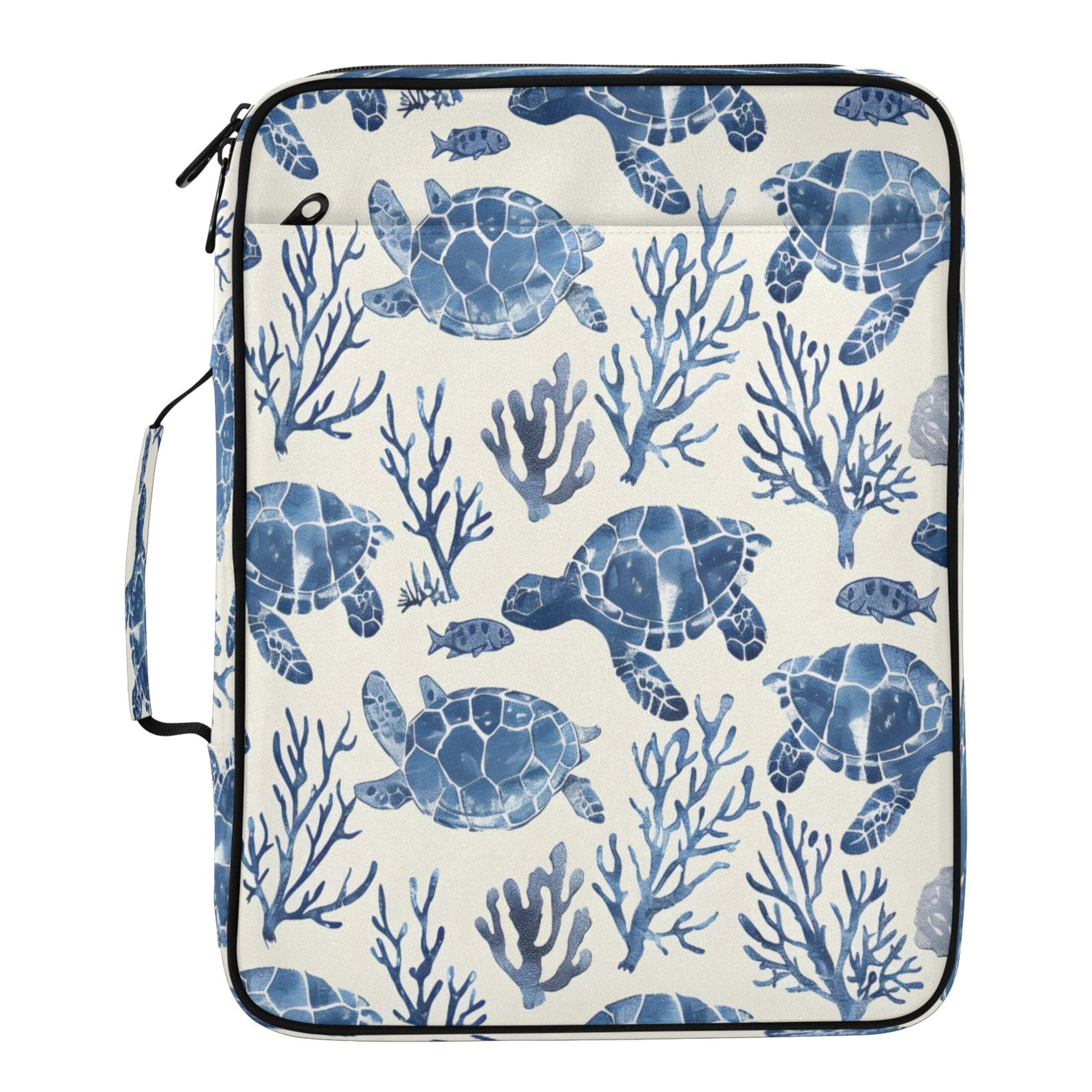 BZSMCE Sea ??turtle Coral Pattern Pattern Water-Resistant Filing Folder ...