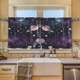 thumbnail image 1 of BZSMCE Set of 2 Pieces Window Curtains In Night Sky Mosaic Pattern 57x24in/57x36in, 1 of 9