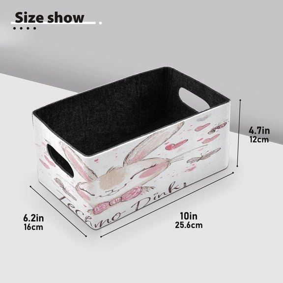 BZSMCE Shelf Baskets Cute Dazzler Pattern Pattern Storage Cube Bins 10.1*6.3*4.7in Set of 2