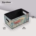 thumbnail image 1 of BZSMCE Shelf Baskets Design Art Blossom Regular Prinetd Pattern Storage Cube Bins 10.1*6.3*4.7in Set of 2, 1 of 5