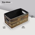 thumbnail image 1 of BZSMCE Shelf Baskets White Group Ballet Pattern Storage Cube Bins 10.1*6.3*4.7in Set of 2, 1 of 5