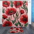 thumbnail image 1 of BZSMCE Shower Curtain and Bath Accessory Set,Floral Love Fest Pattern, 1 of 7