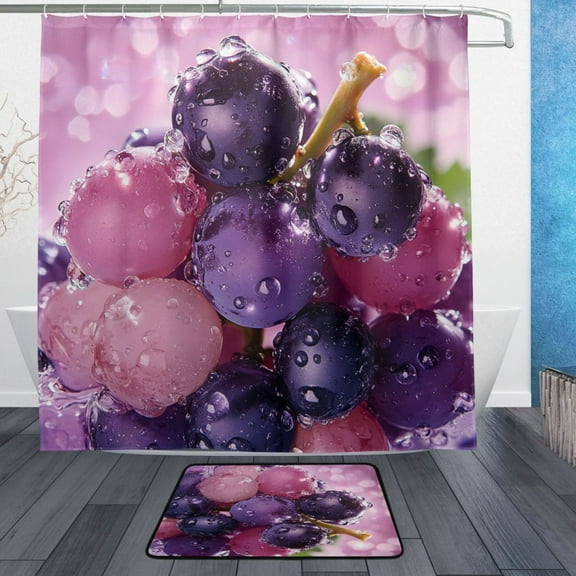 BZSMCE Shower Curtain and Bath Accessory Set,Oceanic Elegance Pattern