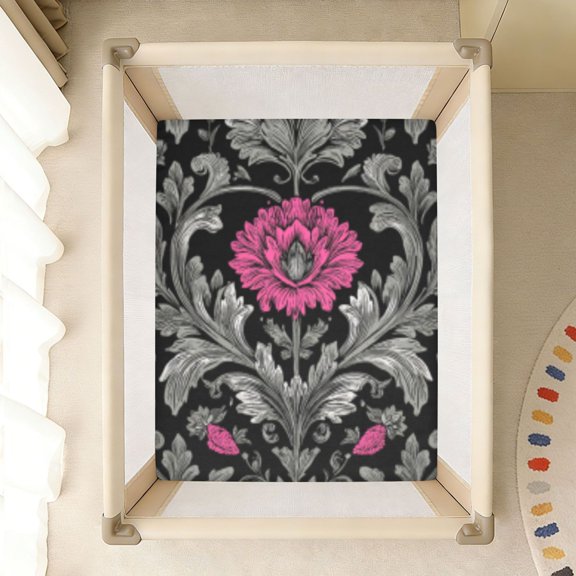 BZSMCE Soft Fitted Cotto Sheets for In Gothic Blush Pattern