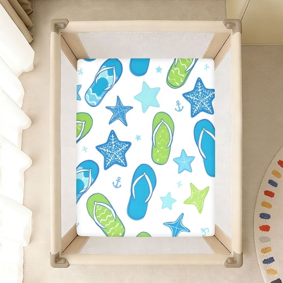 BZSMCE Soft Fitted Cotto Sheets for In Slippers Stars Pattern