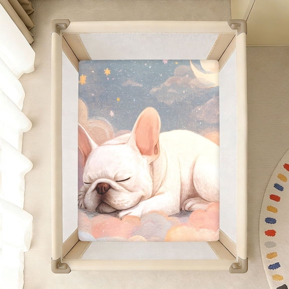 BZSMCE Soft Fitted Cotto for In Bulldog Sleeping Pattern 39*27/52*28in