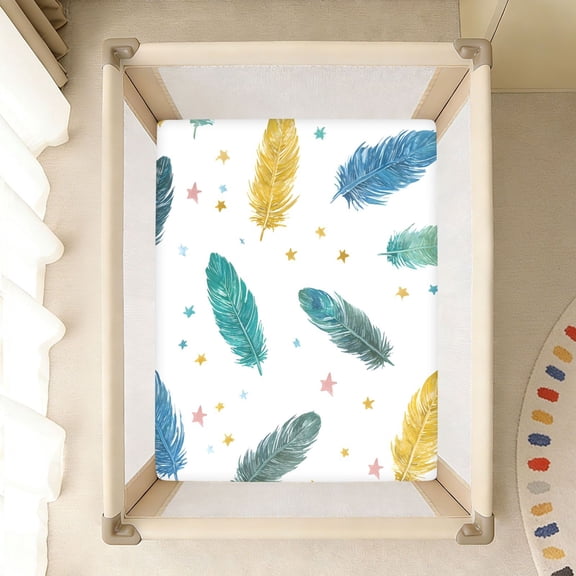 BZSMCE Soft Fitted Cotto for In Feather Stars Pattern 39*27/52*28in