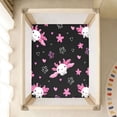 BZSMCE Soft Fitted Cotton Sheets In Axolotl Pink Flower Pattern 39*27 ...
