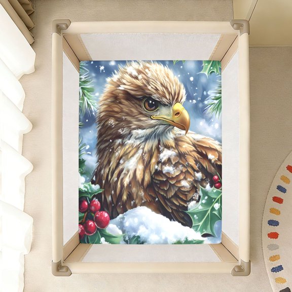 BZSMCE Soft Fitted Cotton Sheets In Eagle Snow Pattern 39*27/52*28in