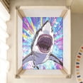 BZSMCE Soft Fitted Cotton Sheets In Shark Pattern 39*27/52*28in ...