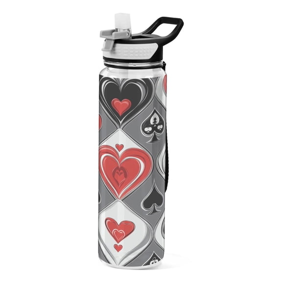 BZSMCE Sport Bottle Cardinal Hearts Outdoor sports Water Bottle Size: 10.4x3in