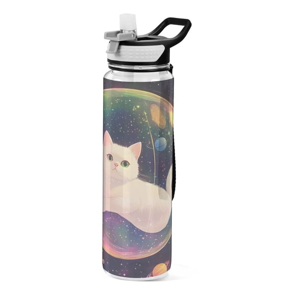 BZSMCE Sport Bottle Celestial Catnap Outdoor sports Water Bottle Size: 10.4x3in