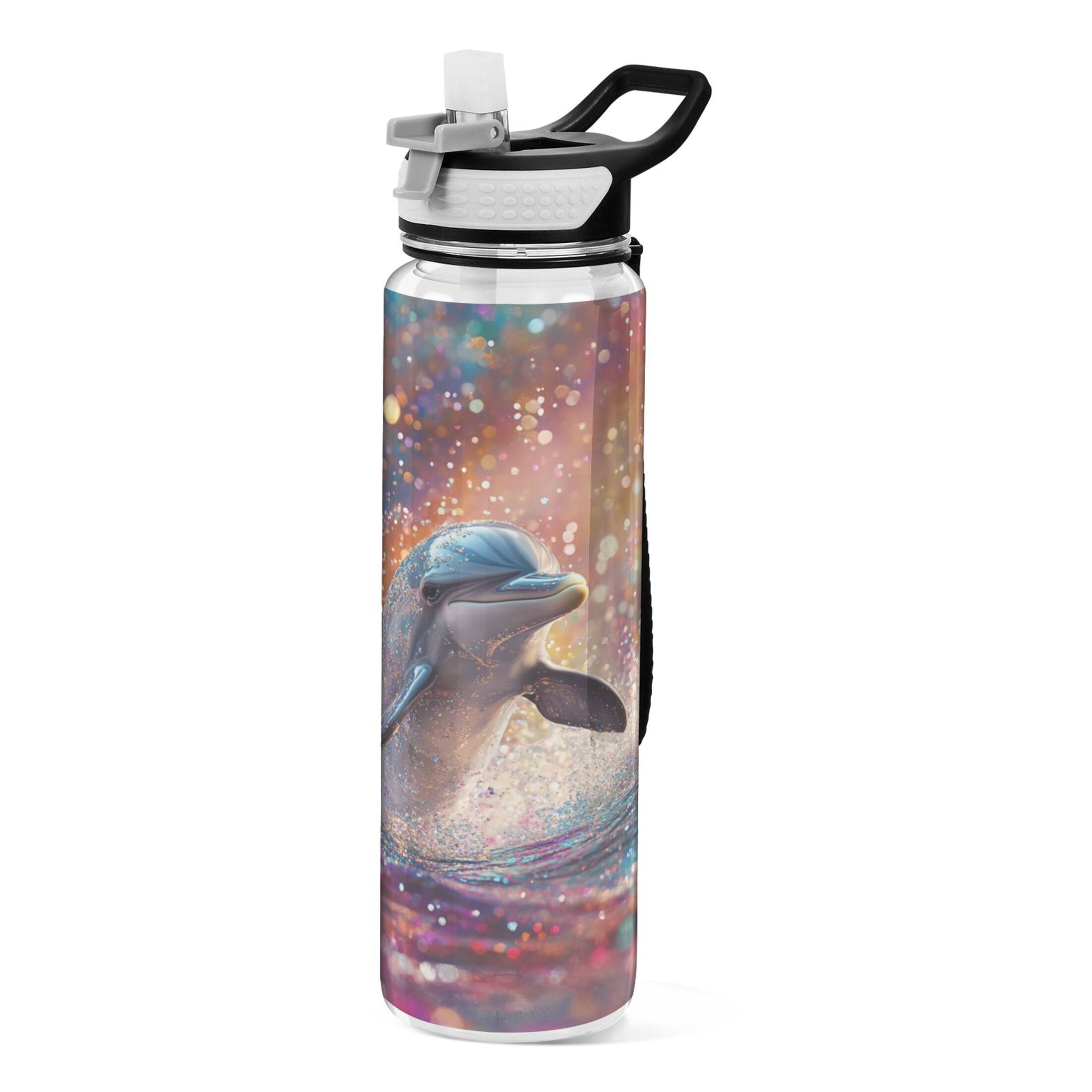 BZSMCE Sport Bottle Celestial Dolphin Splash Outdoor sports Water ...