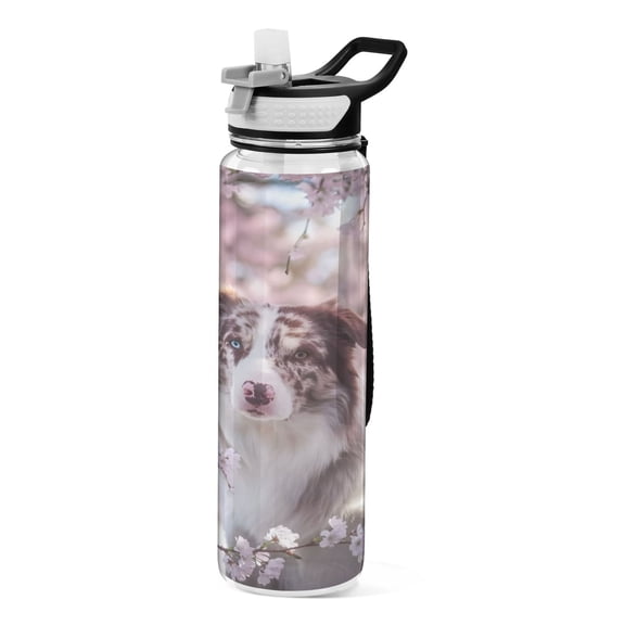 BZSMCE Sport Bottle Cherry Blossom Outdoor sports Water Bottle Size: 10.4x3in