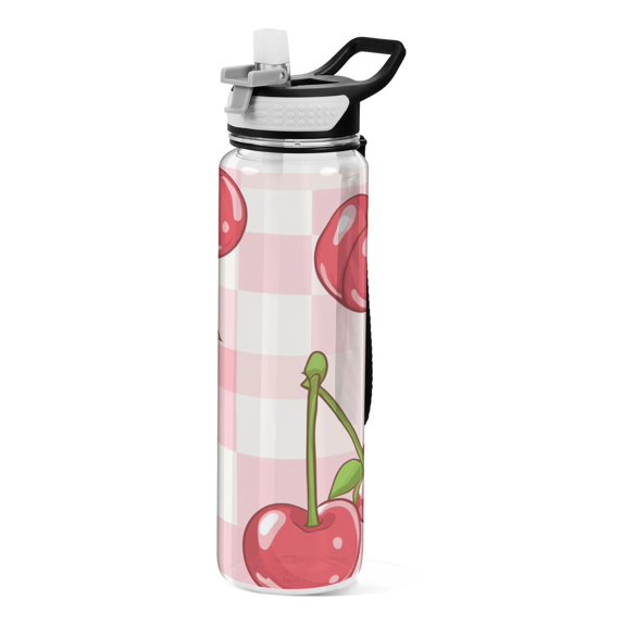 BZSMCE Sport Bottle Cherry Charm Outdoor sports Water Bottle Size: 10.4x3in
