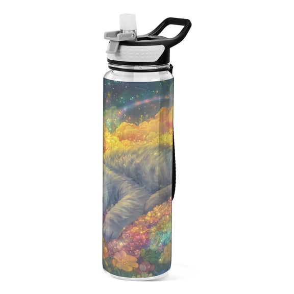 BZSMCE Sport Bottle Cosmic Catnap Outdoor sports Water Bottle Size: 10.4x3in