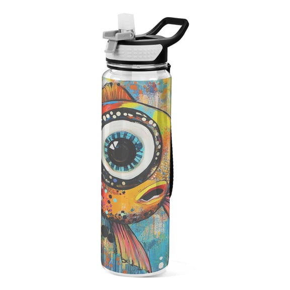 BZSMCE Sport Bottle Eyed Wonder Outdoor sports Water Bottle Size: 10.4x3in