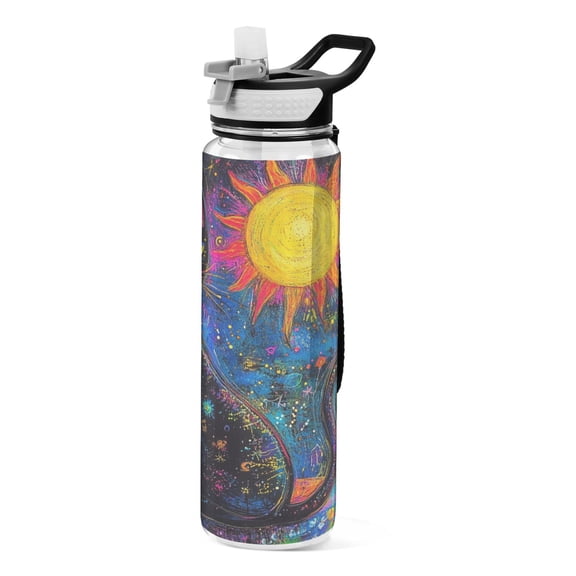 BZSMCE Sport Bottle Galactic Guardian Outdoor sports Water Bottle Size: 10.4x3in