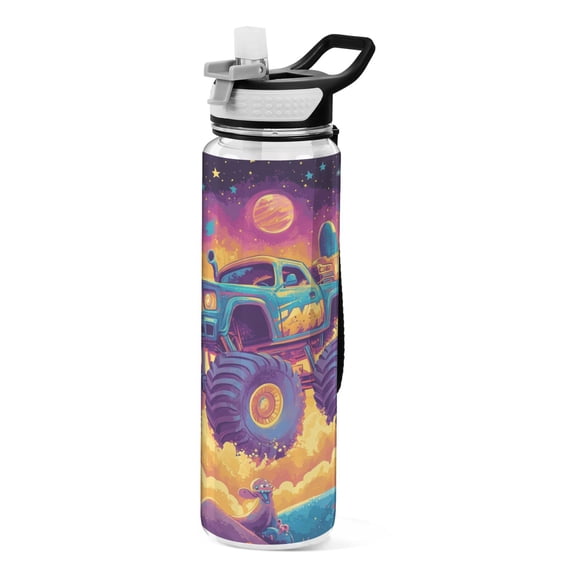 BZSMCE Sport Bottle Galactic Monster Adventure Outdoor sports Water Bottle Size: 10.4x3in