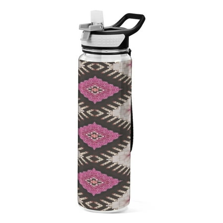 BZSMCE Sport Bottle Geometric Floral Kaleidoscope Outdoor sports Water Bottle Size: 10.4x3in price history and forecast - DALAWU