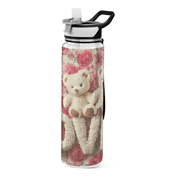BZSMCE Sport Bottle Joyful Blooming Love Outdoor sports Water Bottle Size: 10.4x3in