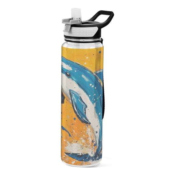BZSMCE Sport Bottle Joyful Splash Outdoor sports Water Bottle Size: 10.4x3in