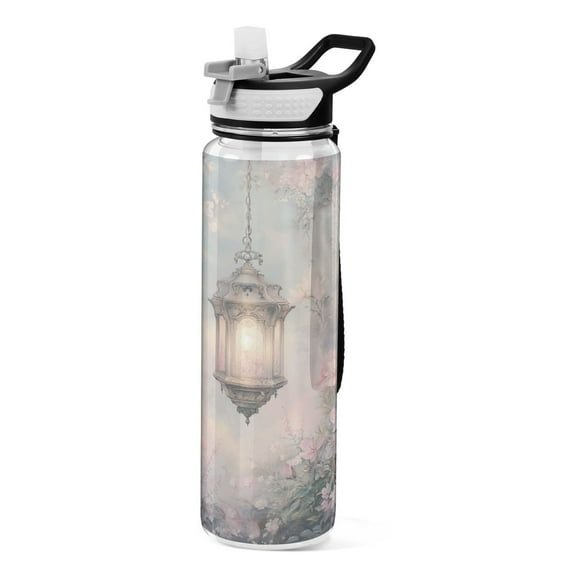BZSMCE Sport Bottle Lantern in Floral Garden Outdoor sports Water Bottle Size: 10.4x3in