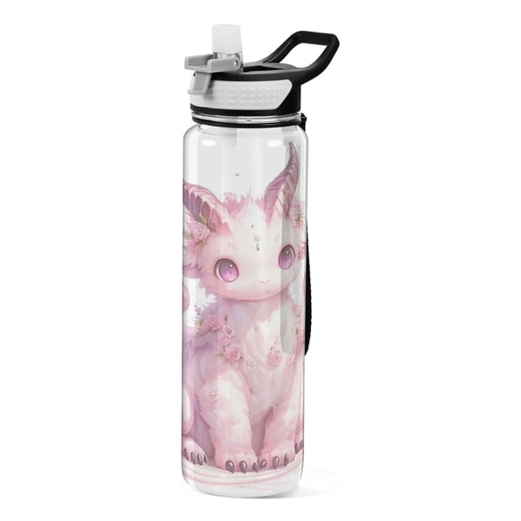 BZSMCE Sport Bottle Pastel Winged Dragon Outdoor sports Water Bottle Size: 10.4x3in