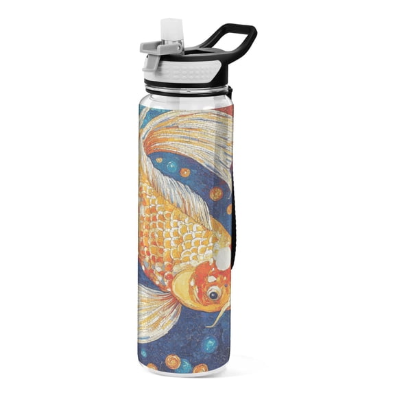 BZSMCE Sport Bottle Radiant Koi Outdoor sports Water Bottle Size: 10.4x3in