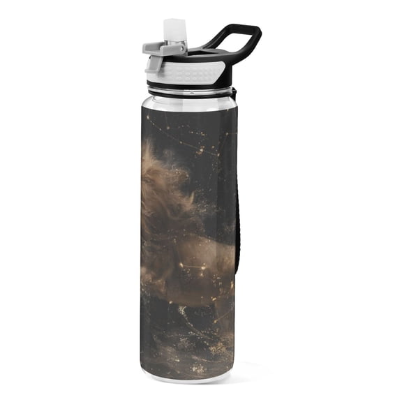 BZSMCE Sport Bottle Shadow Lion Outdoor sports Water Bottle Size: 10.4x3in