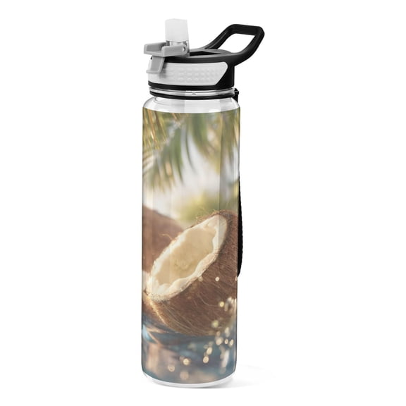 BZSMCE Sport Bottle Sunlit Coconut Splash Outdoor sports Water Bottle Size: 10.4x3in