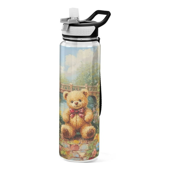 BZSMCE Sport Bottle Sunlit Teddy Outdoor sports Water Bottle Size: 10.4x3in