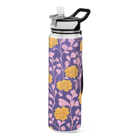 BZSMCE Sport Bottle Sunny Floral Dance Outdoor sports Water Bottle Size: 10.4x3in