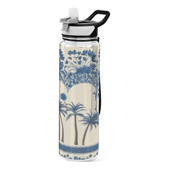 BZSMCE Sport Bottle Tree Tropical Outdoor sports Water Bottle Size: 10.4x3in