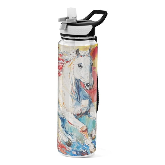 BZSMCE Sport Bottle Vibrant Dash Outdoor sports Water Bottle Size: 10.4x3in
