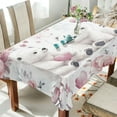 thumbnail image 1 of BZSMCE Square Tablecloth Baby Polar Bears Heart Pattern Tableclothes, 1 of 9