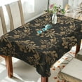 thumbnail image 1 of BZSMCE Square Tablecloth Black and Gold Pattern Pattern Tableclothes, 1 of 9