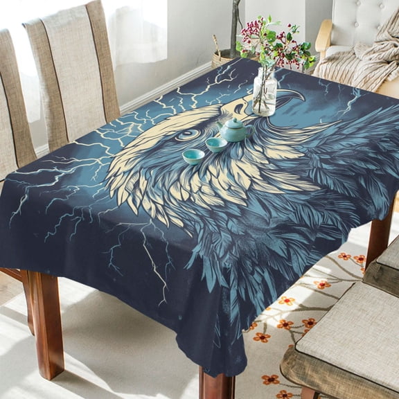 BZSMCE Square Tablecloth Brave Eagle Pattern Pattern Tableclothes