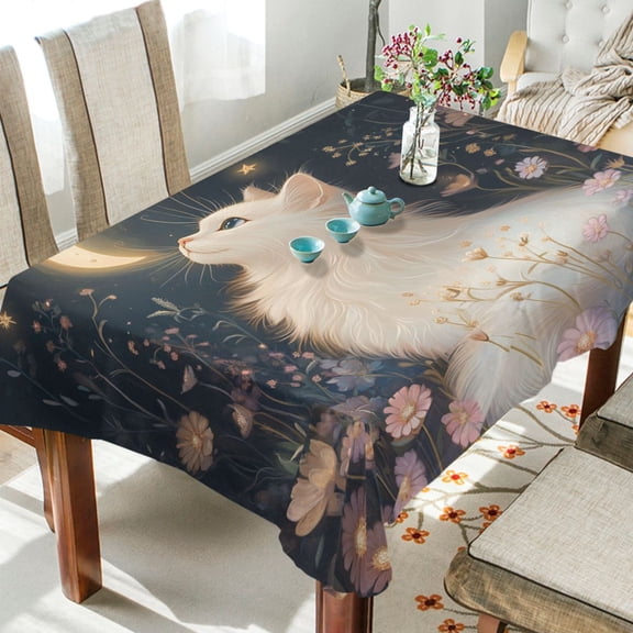BZSMCE Square Tablecloth Celestial Dreams Pattern Tableclothes
