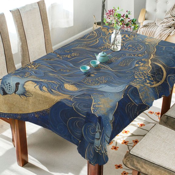 BZSMCE Square Tablecloth Celestial Majesty Pattern Tableclothes