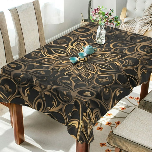 BZSMCE Square Tablecloth Classical Design Flower Pattern Pattern Tableclothes