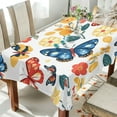 thumbnail image 1 of BZSMCE Square Tablecloth Colorful Butterfly Pattern Pattern Tableclothes, 1 of 9