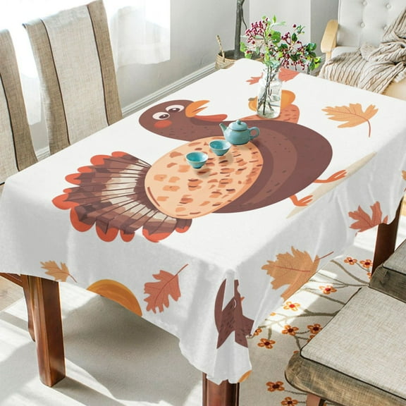BZSMCE Square Tablecloth Cute Chicken Pattern Tableclothes
