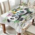 thumbnail image 1 of BZSMCE Square Tablecloth Cute Pandas Pattern Pattern Tableclothes, 1 of 9