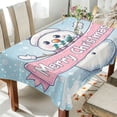 thumbnail image 1 of BZSMCE Square Tablecloth Cute Snowman Painting Pattern Tableclothes, 1 of 9