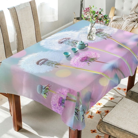 BZSMCE Square Tablecloth Dandelion Dreams Pattern Tableclothes